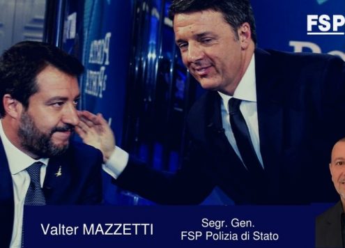 Giono Salvini Renzi FSP Polizia di Stato