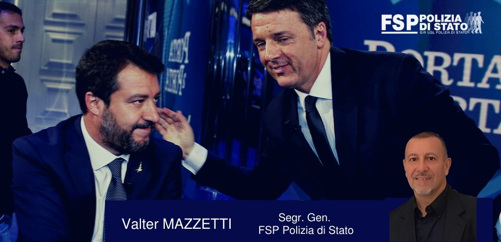 Giono Salvini Renzi FSP Polizia di Stato
